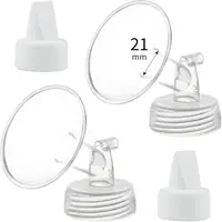 Flange and Duckbill Valve Compatible with Spectra S1 S2 9 Plus Breastpump Replacement to Spectra Pump Parts Accessories 1