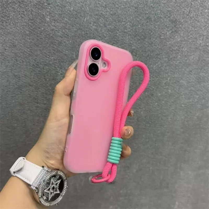 Soft Matte Candy Transparent Phone Case For iPhone 17 16