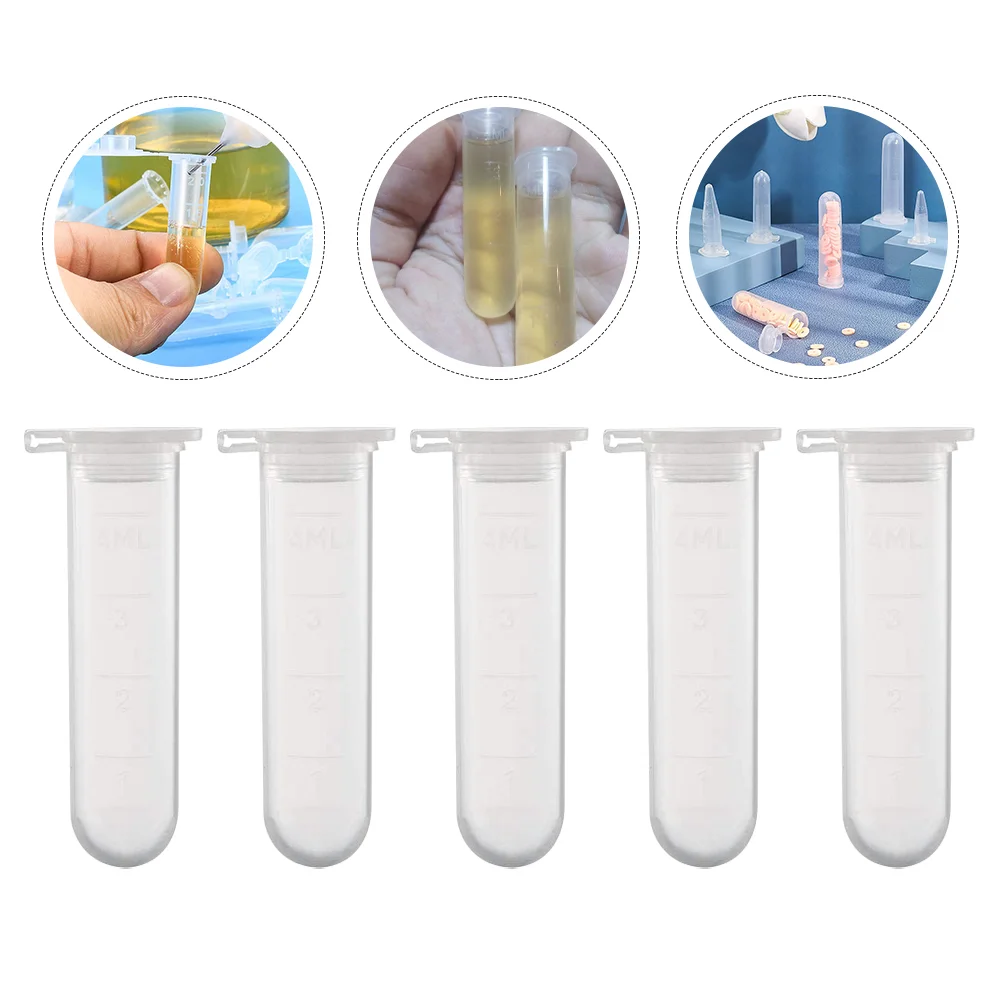 

50 Pcs Centrifuge Tube Experiment Test for Laboratory Centrifugal with Scale Polypropylene 5ml Science Tubes