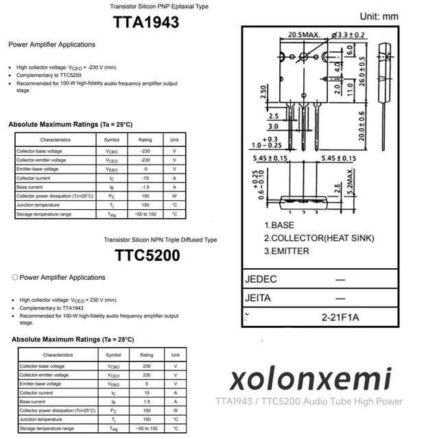 Ttc5200 Transistor Datasheet Safe Shipping