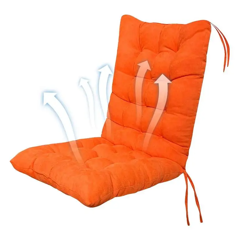 

Recliner Chair Cushion Rocking Rattan Chair Soft Mat Non-slip Couch Seat Pad Outdoor Garden Sun Lounger Seat Cushion With Strap