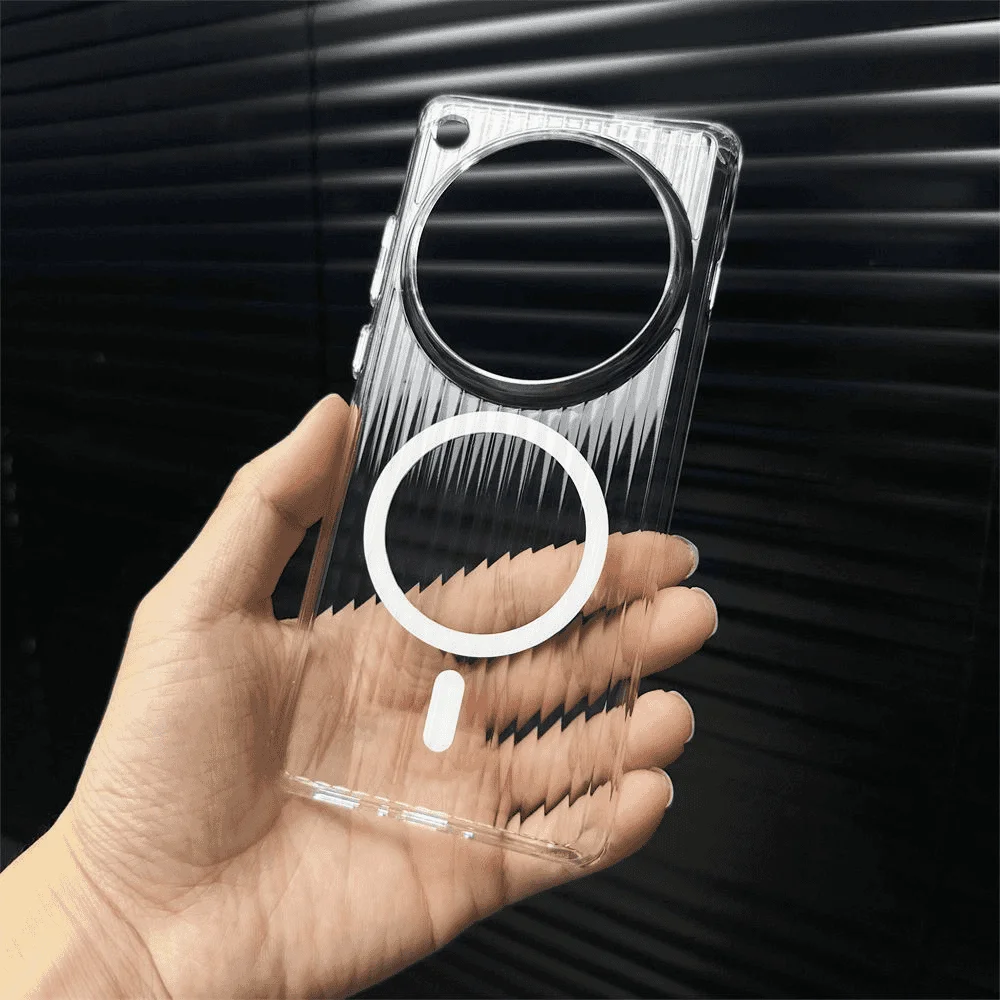 Luxury Transparent Skin-Friendly Corrugated Shockproof Bumper Case
