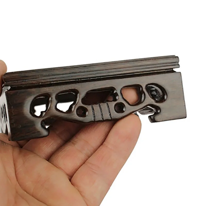 Redwood Carved Ornamental Ornamental Stone Base, Jade Seals, Solid Wood, Square Stone Base, Wooden Pallet