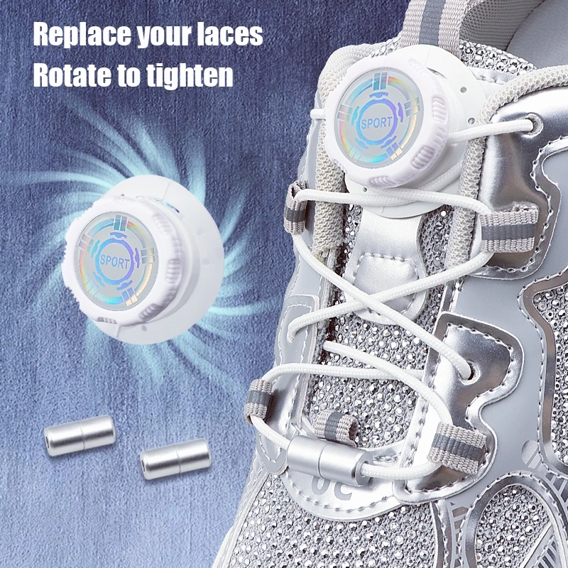 Install Simple Swivel Buckle Laces Automatic Shoelaces Without Ties Unisex Thick Rope Tennis Sneakers Shoelace Shoe Accessories Install Simple Swivel Buckle Laces Automatic Shoelaces Without Ties Unisex Thick Rope Tennis Sneakers Shoelace Shoe Accessories