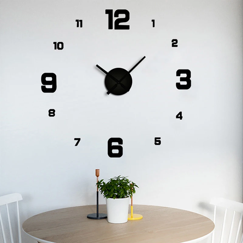 antique wall clocks 2022 Modern Design Large Wall Clock 3D DIY Quartz Clocks Fashion Watches Acrylic Mirror Stickers Living Room Home Decor Horloge regulator clock