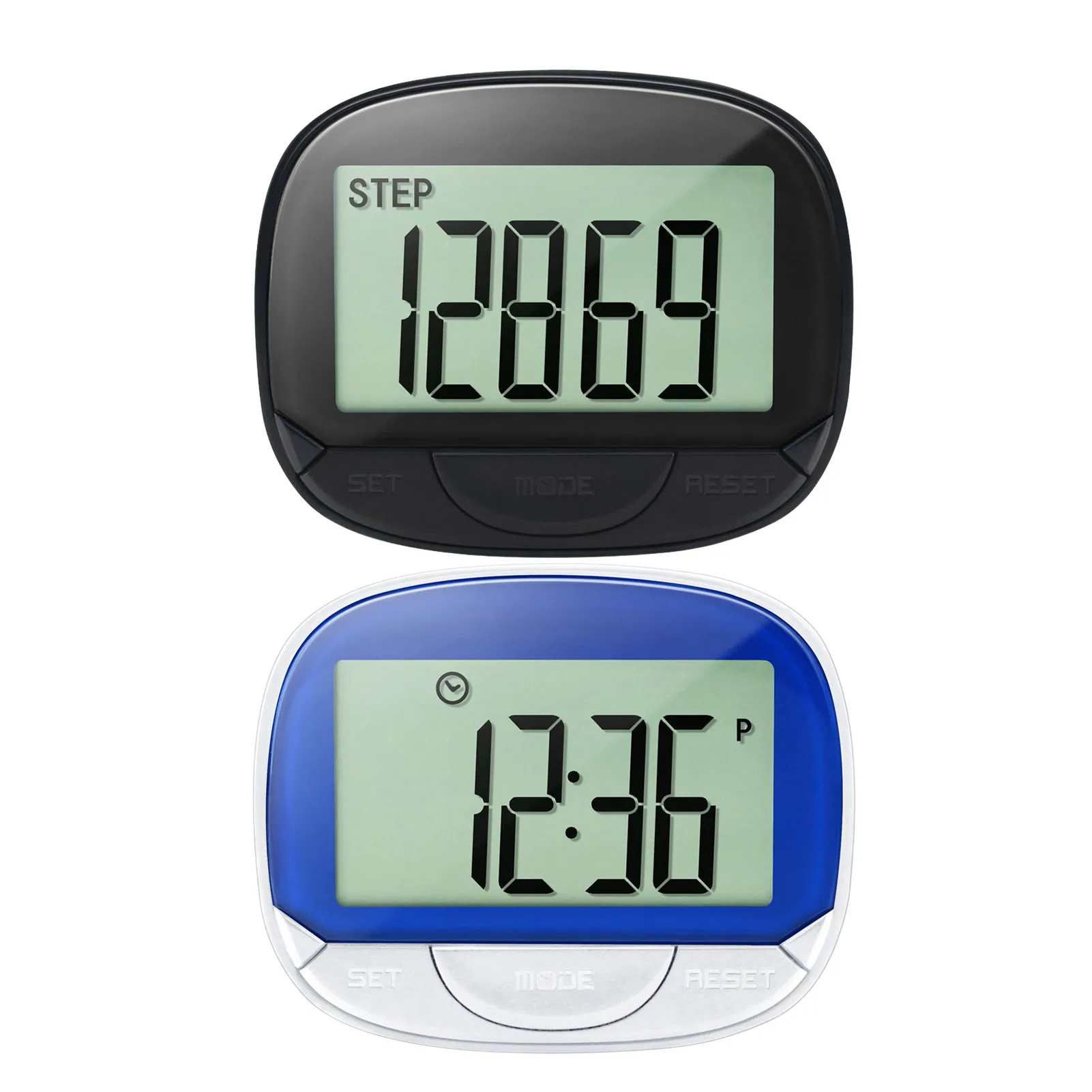 Pedometer for walking pedometers for steps and miles large screen step