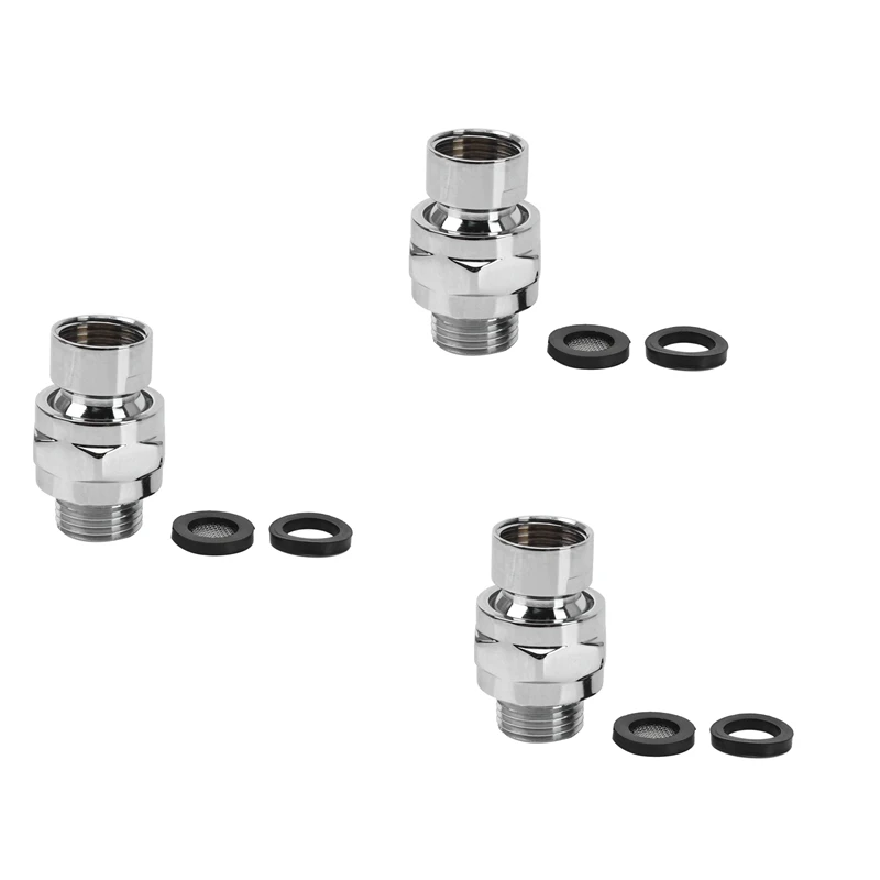 

3x латунный хромированный шарнир для душа с углом наклона Регулируемый Поворотный адаптер