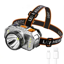

XPE COB LED Headlamp Strong Light Super Bright Mounted Flashlight Outdoor Household Long-Range Rechargeable Fishing Headlight