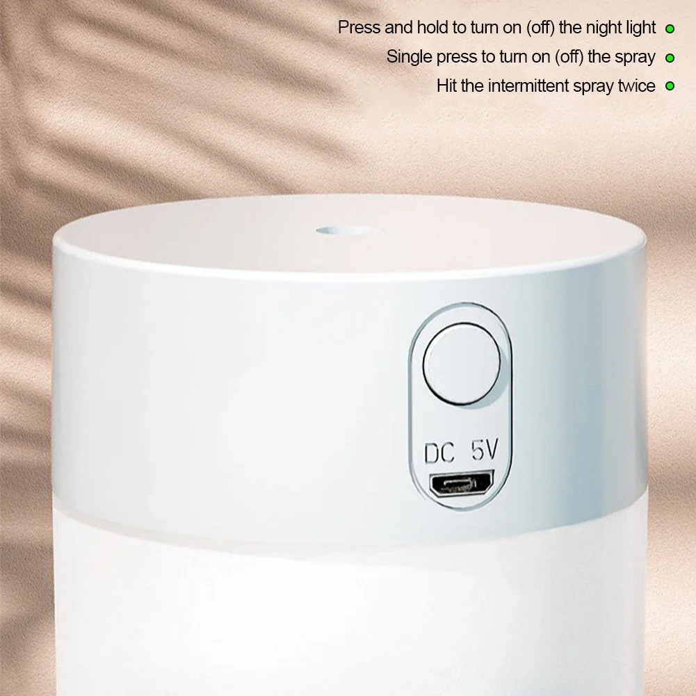 Description Picture 6 of item260ML Mini Humidifier USB Ultrasonic Air Humidifier LED Lamp Essential Oil Diffuser Car Purifier Aroma Anion Mist Maker Portable
