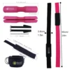9 Pieces Glute Booty Bands Workout Kit with Barbell Squat Pad Ankle Straps and Lifting Straps Gym Accessories for Men and Women 2