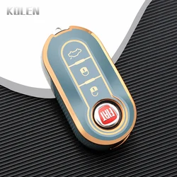 Premium TPU Car Folding Key Case Cover Shell Fob (Gray only case)