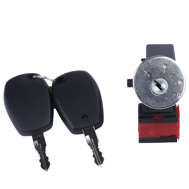 Ignition Switch Lock Barrel Cylinder With keys 80601-6505R For RENAULT SANDERO