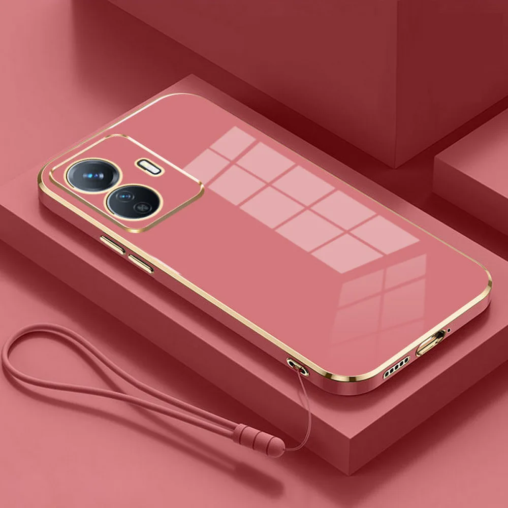 Elegant Shockproof Silicone Soft Cover with Electroplated Edges
