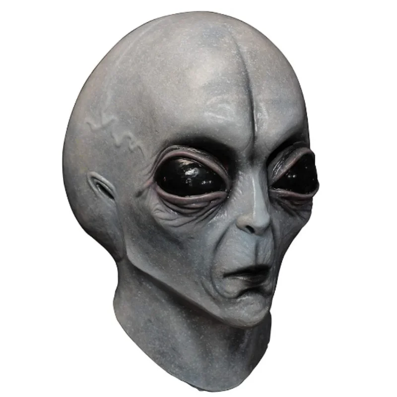 Masque Alien Réaliste En Latex - Masque Halloween Effrayant, Pour Cosplay, Fête, Carnaval, Taille Adulte Unique - 9