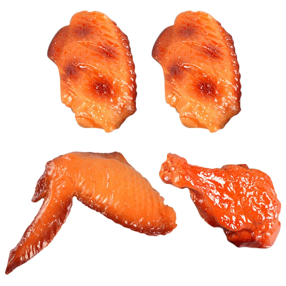 

1 set of Fake Food Lifelike Chicken Leg Chicken Wings Food Display Photography Props