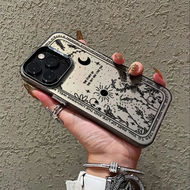 Lunar Eclipse Anti-Fall Matte Phone Case – Stylish Protection with a Cosmic Touch
