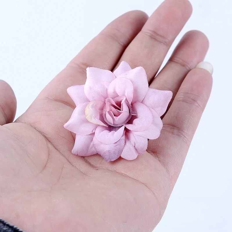 Artificial Flowers Rose Head Silk Fake Flowers For Home Decor Garden Party Wedding Decoration Craft Wreath Accessories