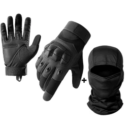 Men's Touch Screen Motorcycle Riding Gloves - Protective Full Finger Motocross Gear, Black - XL (Black 01)