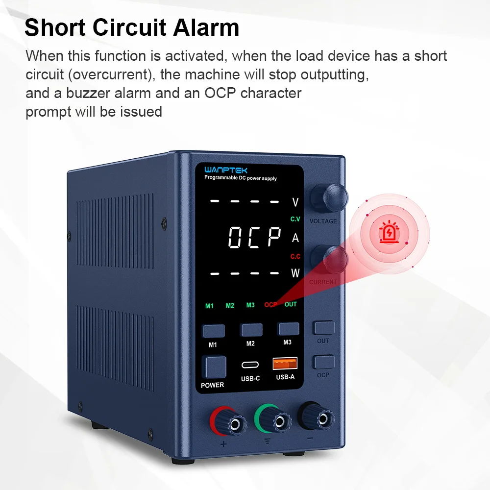 Wanptek Laboratory DC Power Supply Adjustable 32V 10A 62V 5A Encoder Adjustment Programmable Regulated Lab Bench Power Supply
