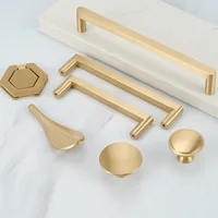 Poignées d'armoire en laiton massif, boutons de tiroir, poignées de placard en or, poignées de porte de garde-robe, poignées de meubles, accessoires de cuisine 2