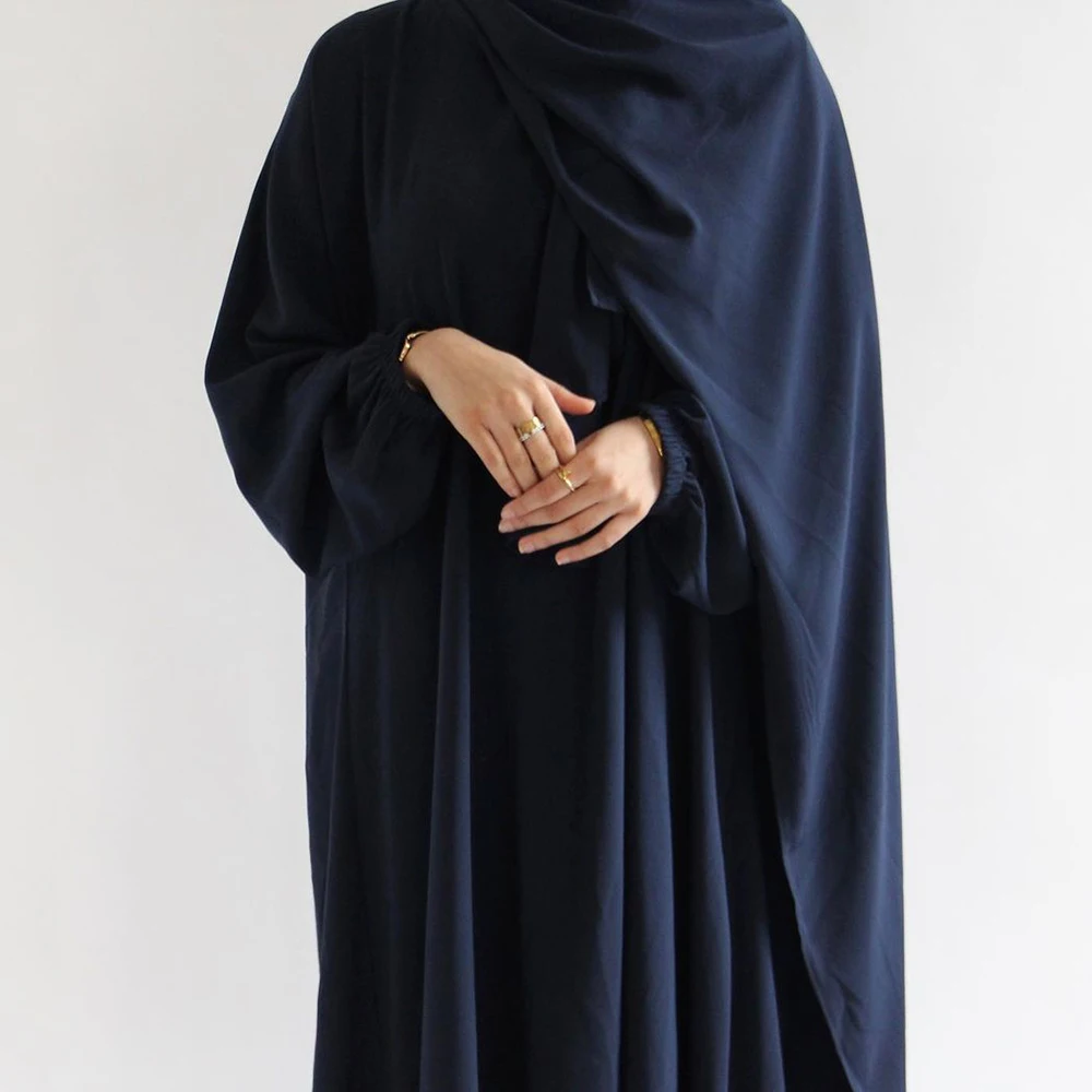 Abaya com capuz muçulmano Ramadan para mulheres,