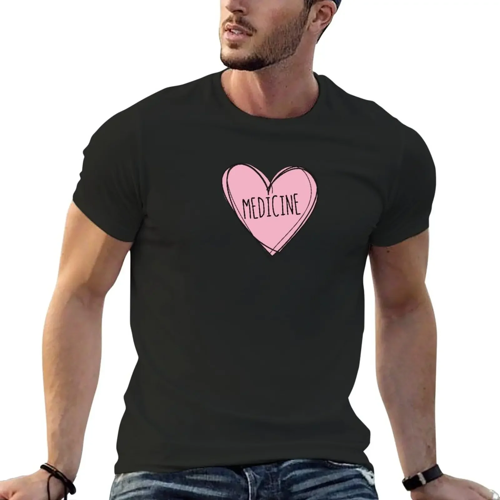 

Medicine T-Shirt anime clothes oversized boys whites men clothes
