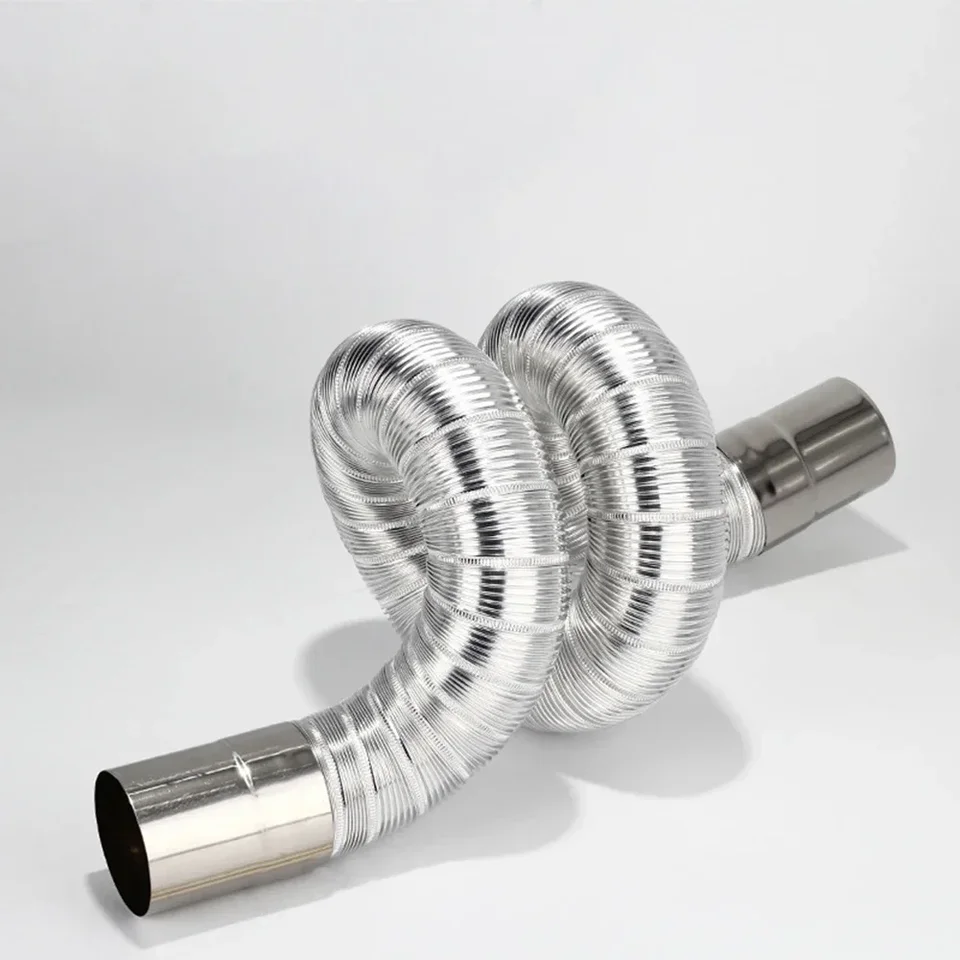 Carpango Stainless Steel 90 Degree Chimney Elbow - 6cm X 50cm Stove Pipe Bend For Outdoor Wood Stoves