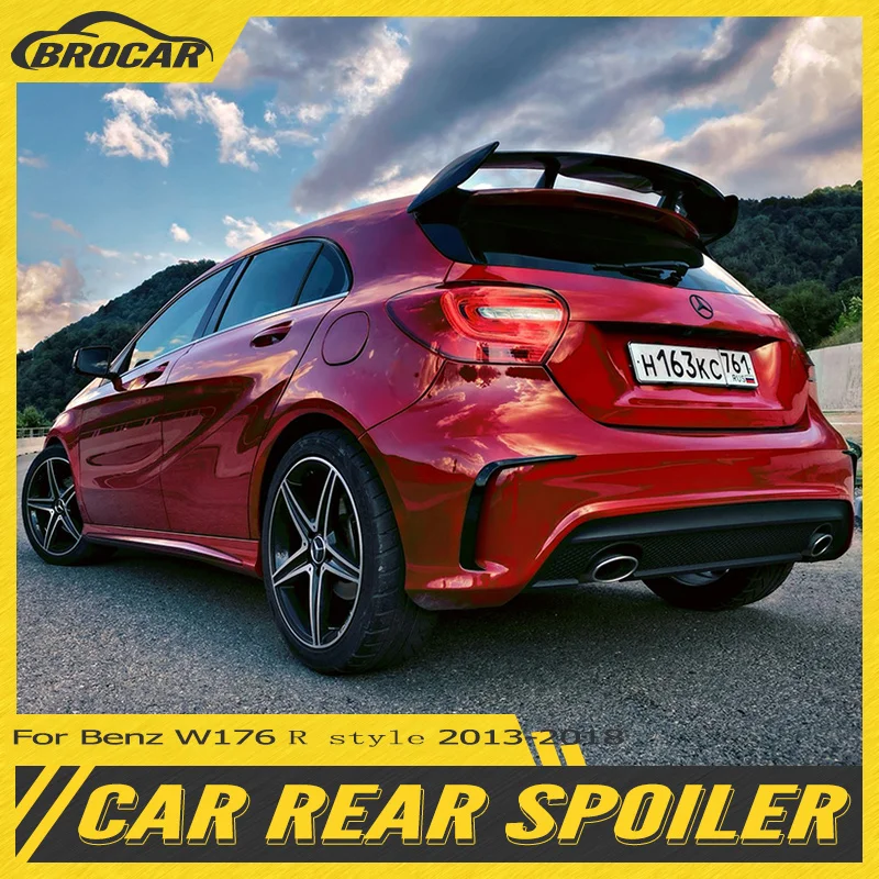 

For Mercedes-Benz A-Class W176 Spoiler 2013-2018 A180 A200 A220 A250 A260 AMG A45 hatchback body kit Roof rear spoiler wing