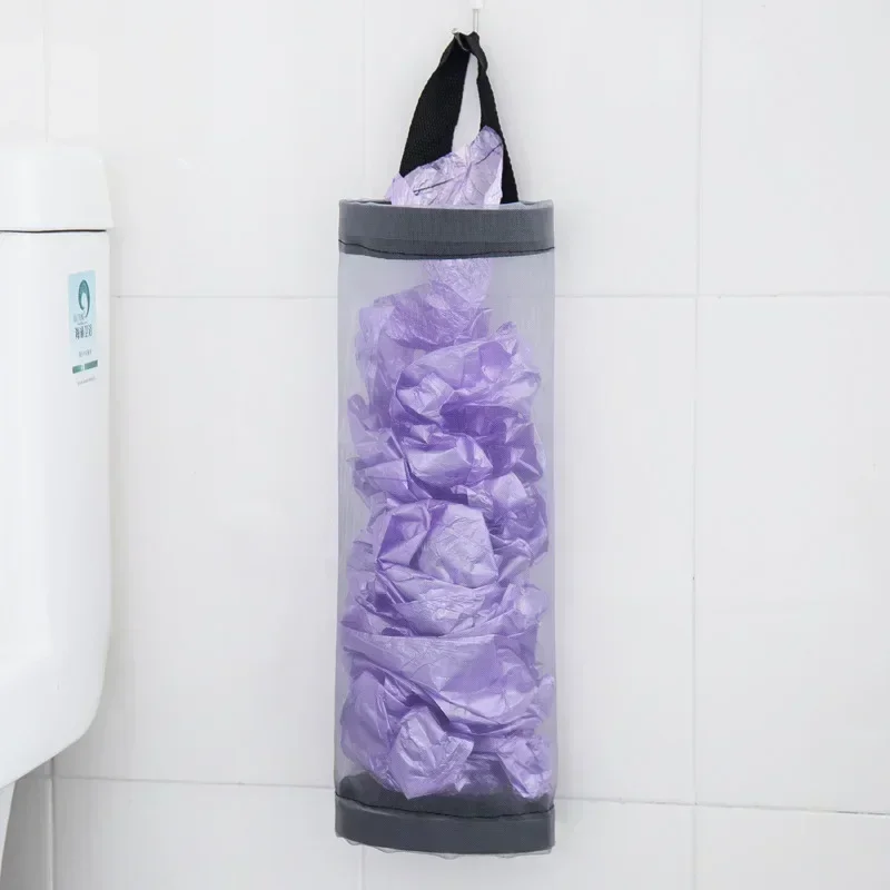Garbage Bag Round Storage Bag Sundries Wall Hanging Finishing Extraction Kitchen Hanging Storage Bag Kitchen Convenience Tools