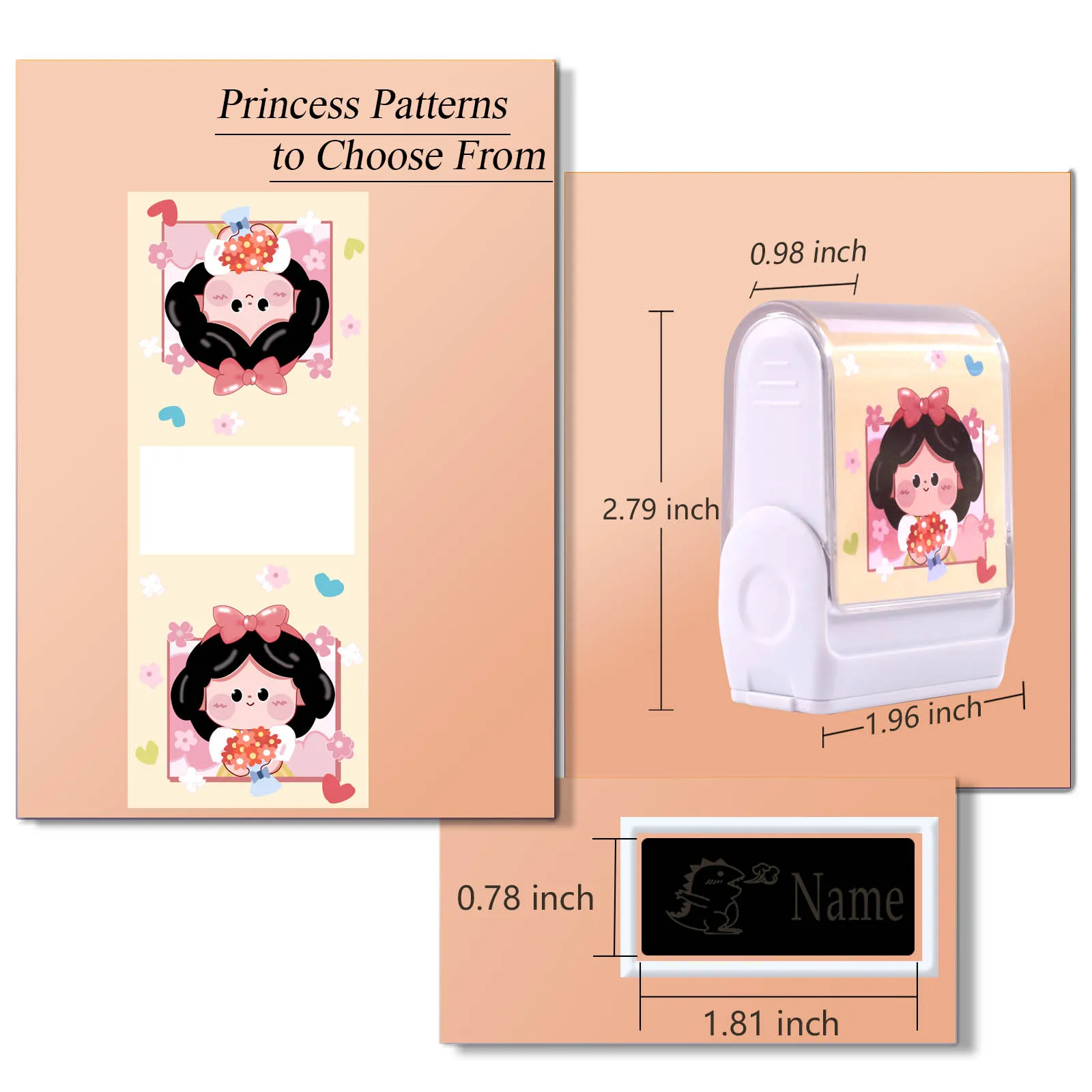 Diy Custom Name Stamp Children\'s Clothes For Kids Personalizeds Waterproof  Non-fading School Teacher Seal Stamp Clothing Label