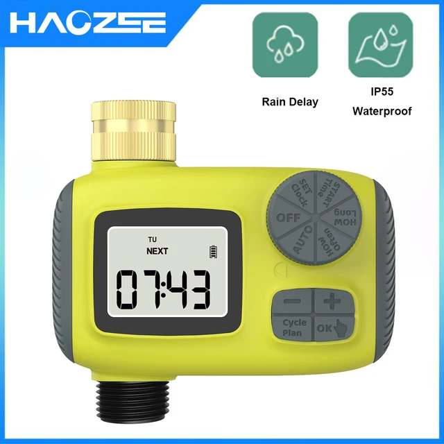 Automatic Water Timer Intelligent Irrigation Watering System LCD Display IPX5 Sprinkler Timer Garden Programmer Equipment 1