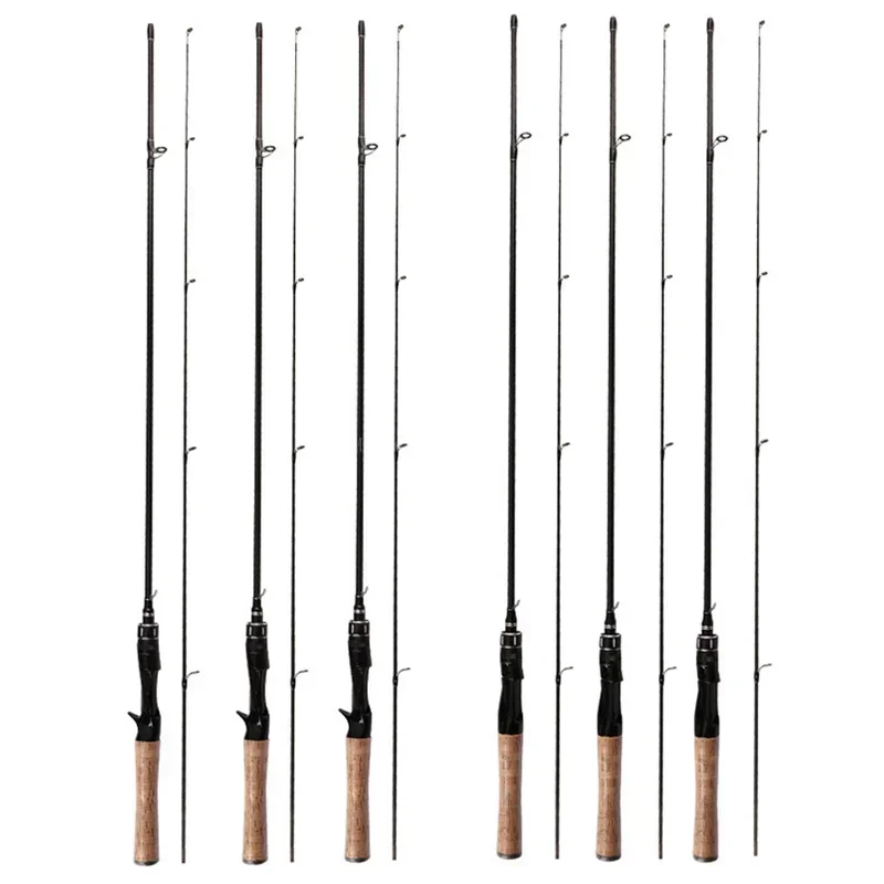 2 Sections Spinning Casting Rod for Jigging Bass Trout 1.8m 1.68m ...