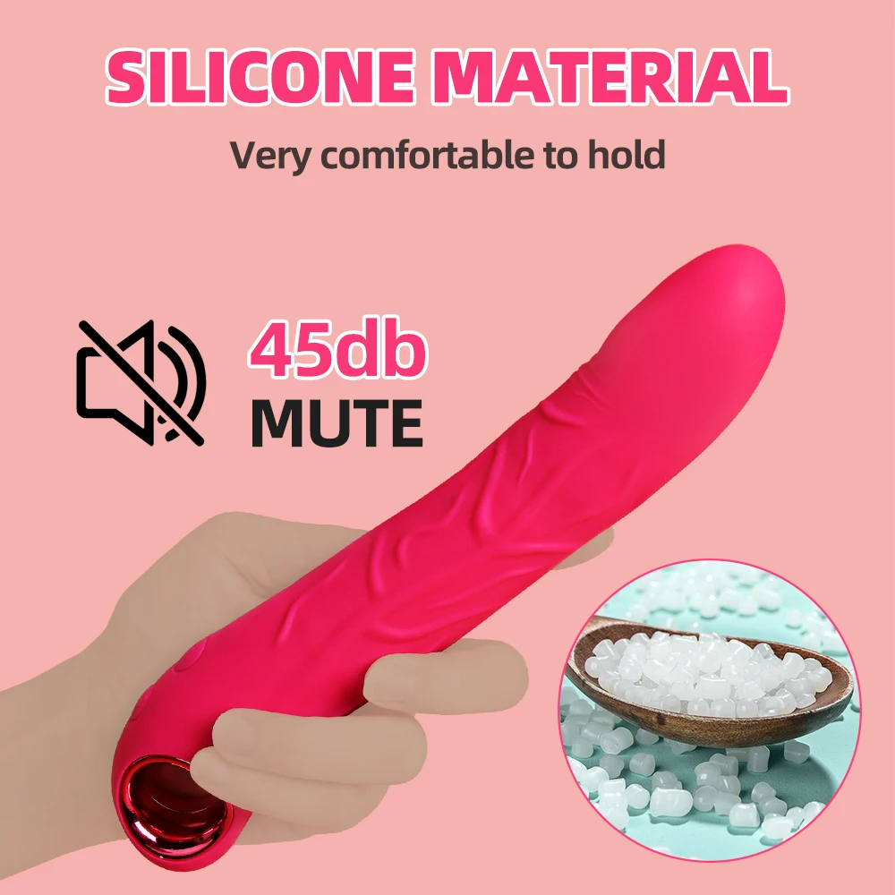 Telescopic Dildo Vagina Massage Wand Adult Sex Toy Thrusting 10 Vibrator Speed Adult Women Clitoris Stimulator Dildo VibratorToy