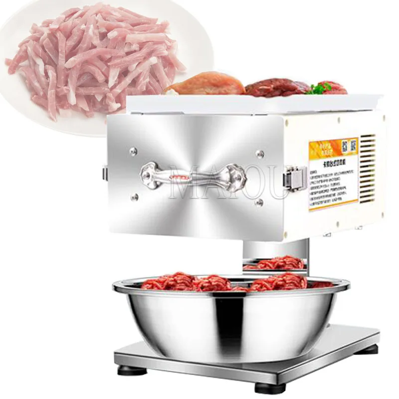 

Electric Meat Cutter Slicer Machine Commercial Dicing Stainless Steel Household Vegetable Shredded Shredding Machine