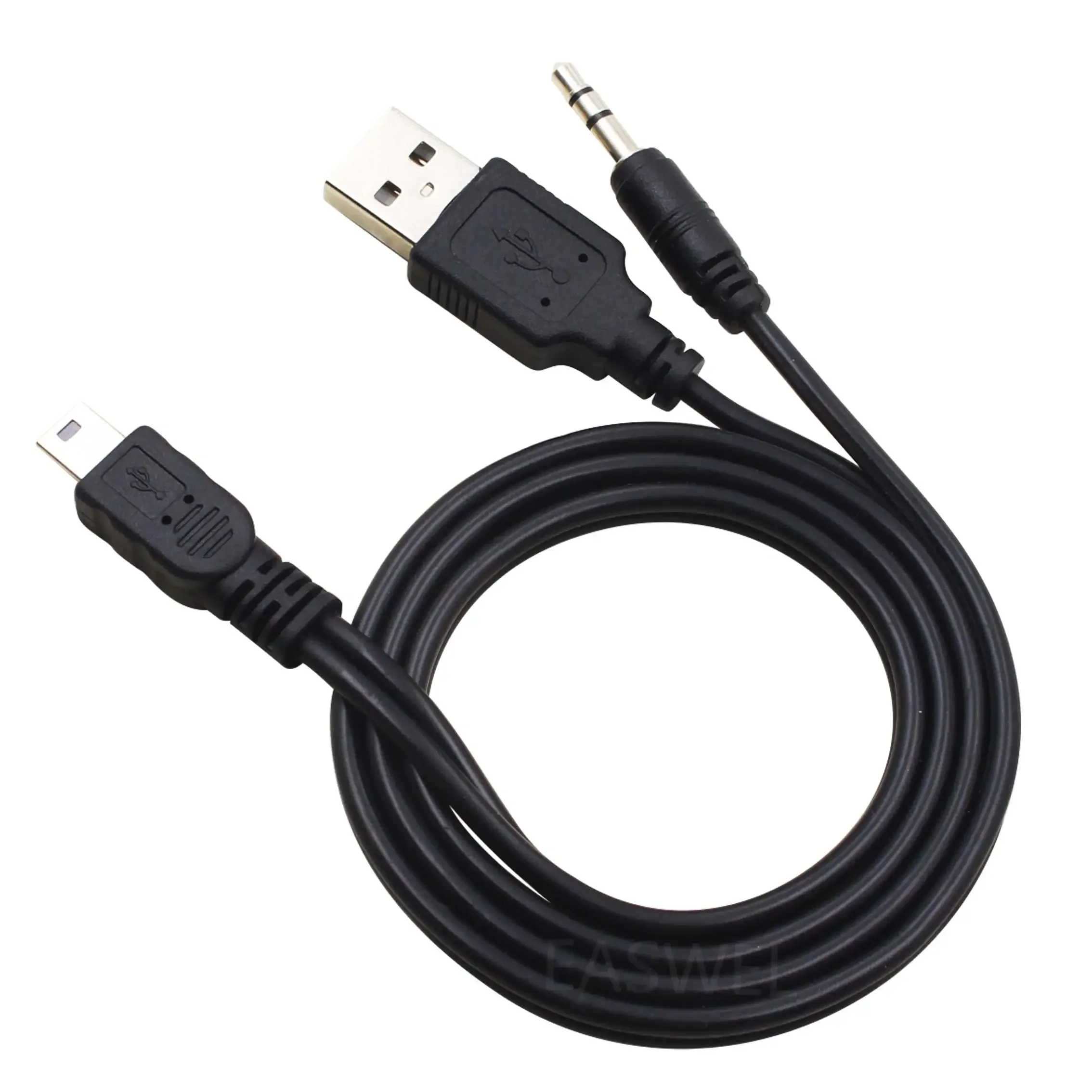 3.5mm and USB to Mini USB Speaker Cable Cord Charger for iHome IHM60 IHM61