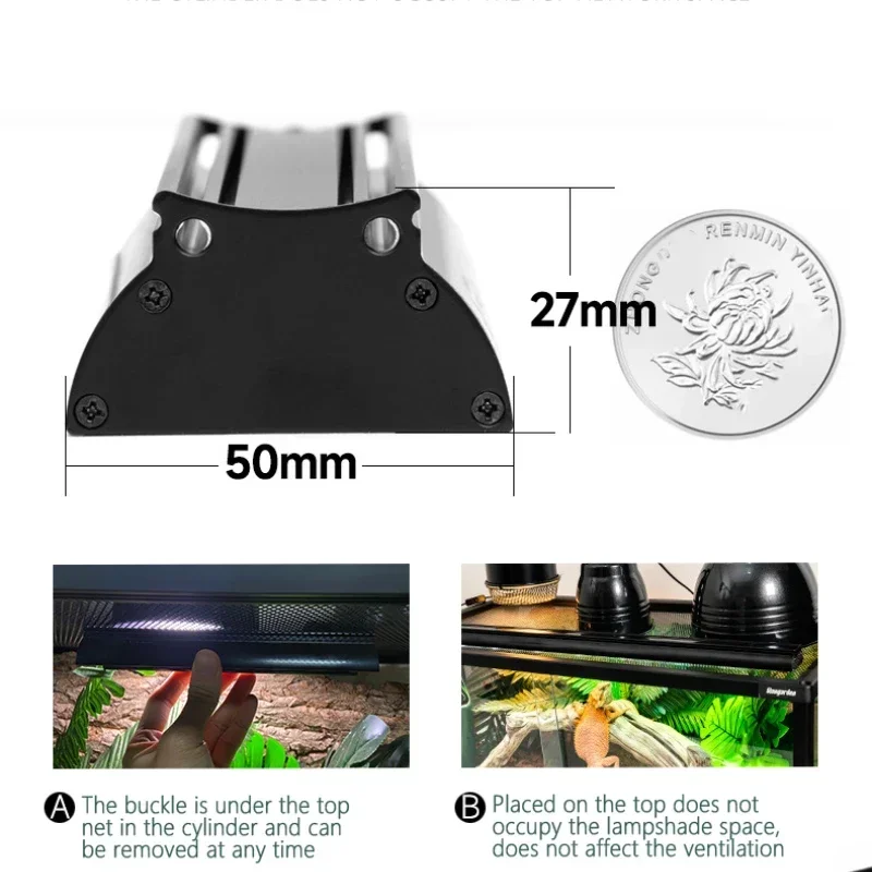 UVB Intelligent Spectrum Lights Reptile Vivarium Lighting Supplies 8w 14w Reptile LED Lighting Adjustable For Turtle Lizard reptile light bulb reptile lamp bulb