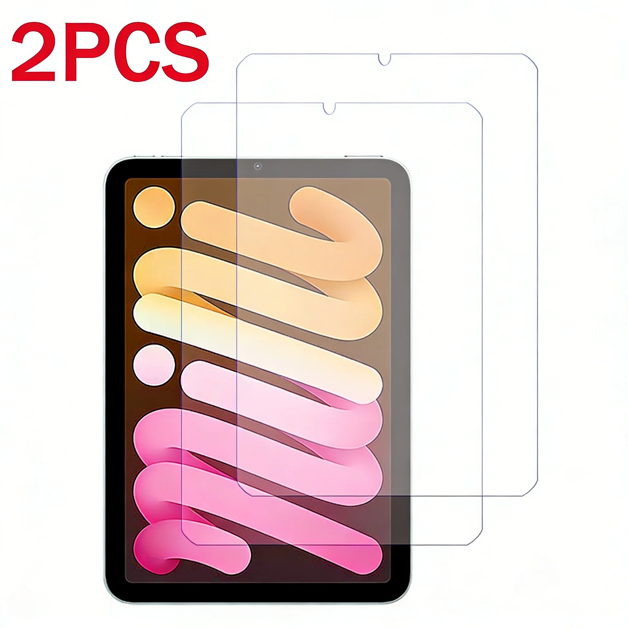 Premium Tempered Glass Screen Protector Duo for iPad Mini - 8.3 Crystal Clear Protective Film