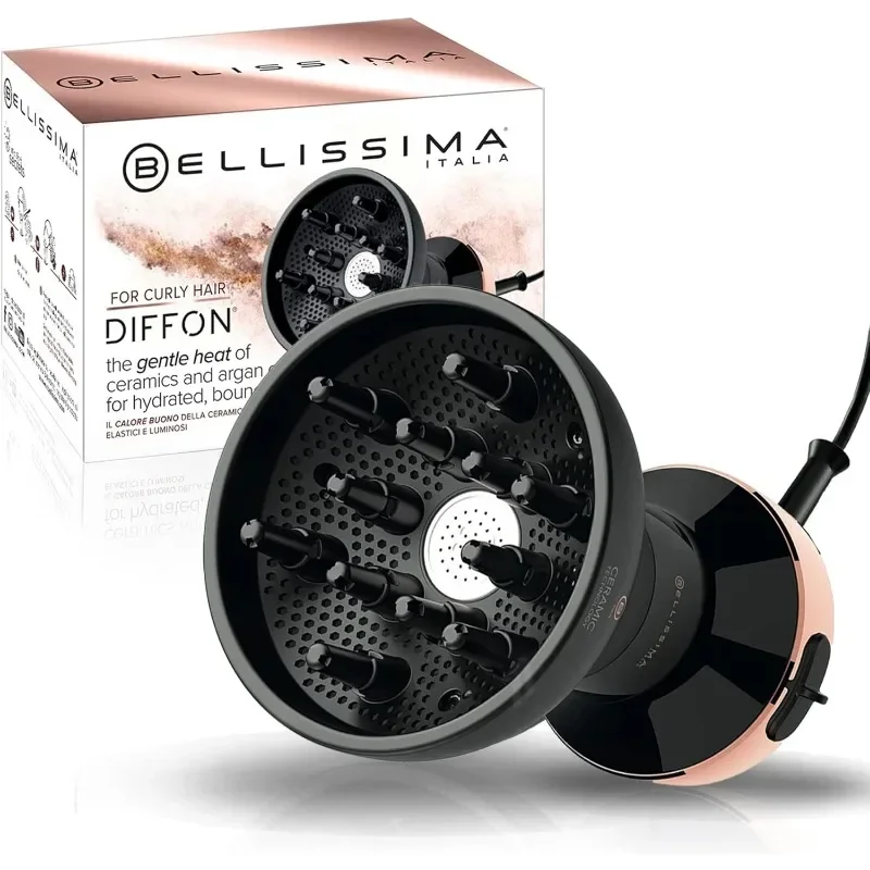 Diffon DF1 5000 Ceramic-Lightweight Diffuser & Curly Hair Dryer with Argan Oil