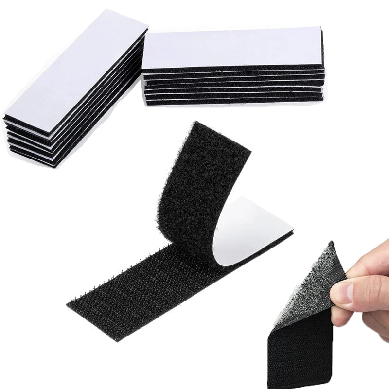 5 Pairs Strong Self adhesive Hook and Loop Fastener Tape Nylon Sticker