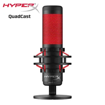 HyperX QuadCast USB Condenser Gaming Microphone Anti-Vibration Shock Mount Four Polar Patterns For PC PS4 PS5 and Mac 1
