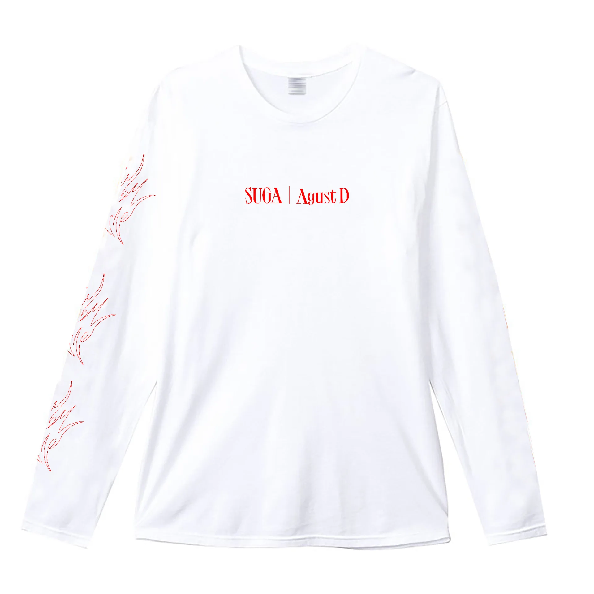 SUGA TOUR LONG SLEEVE T-SHIRT 白 M Agust D (Sugar) long sleeve T-shirt White S Size 