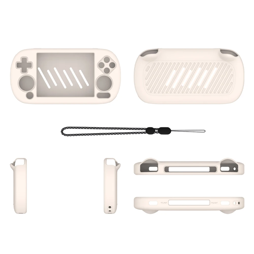 Silicone Shockproof Protector Sleeve with Lanyard for Handheld Game Console