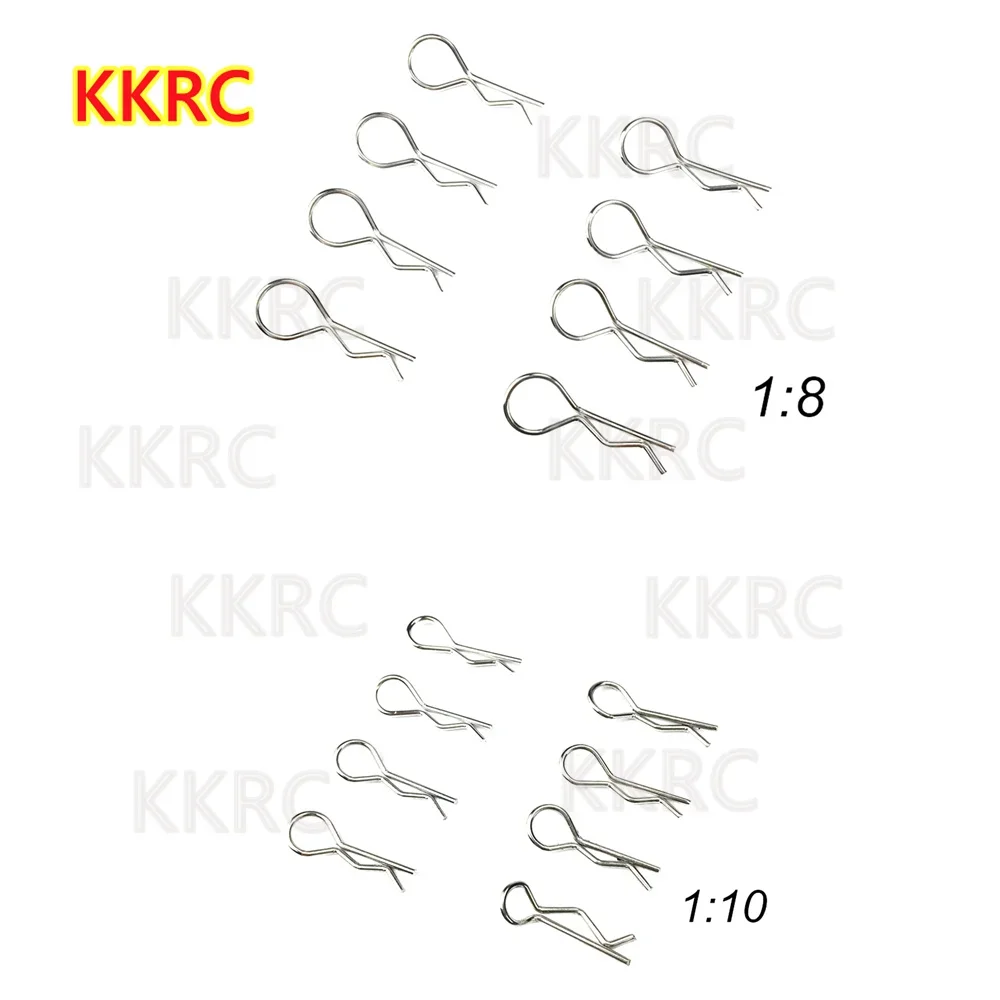 GGRC 8 шт. корпус из нержавеющей стали R зажимы булавка для 1/10 1/8 RC модели автомобиля HSP Redcat HPI Himoto запасные части