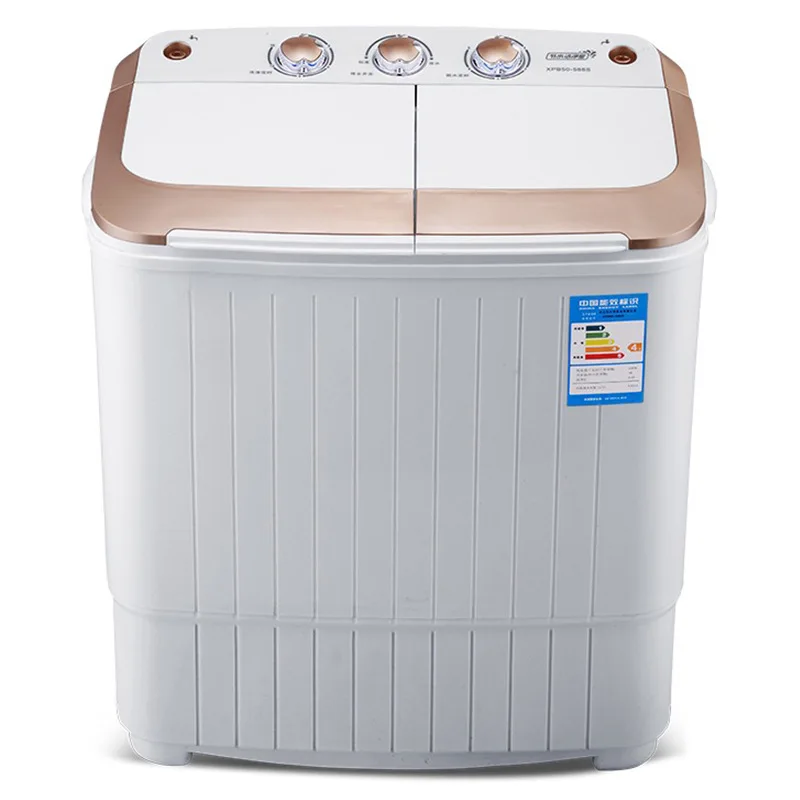 Household Double Bucket Double Cylinder Folding Washing Machines Semi-automatic Mini Small Stainless Steel Electric Twin Tub 2
