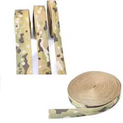 25/38/50mm Wide Hunting Tactical Outdoor MC Jacquard Strap DIY Molle Belt Strap Band Tape