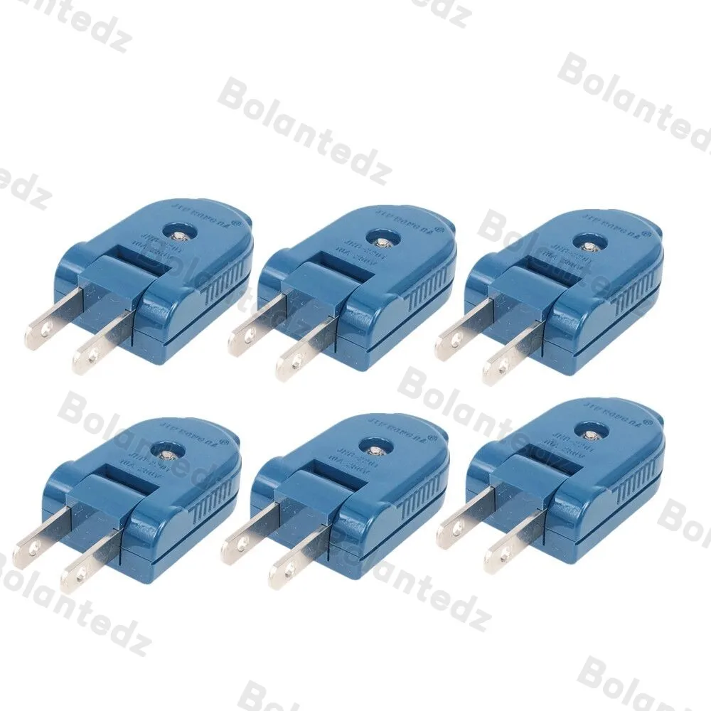 USA Japan Canada Taiwan Mexico male female Wiring Power Plug 90 degree Rotation 2 Pin 10A Power Extension Cord Rewireable Plug