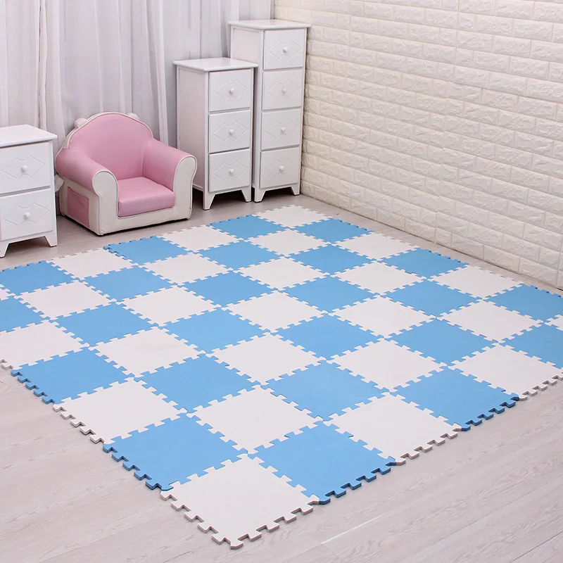meiqicool baby EVA Foam Play Puzzle Mat/ 18 or 24/lot Interlocking Exercise Tiles Floor Carpet Rug for Kid,Each 29cm*0.8cm 3