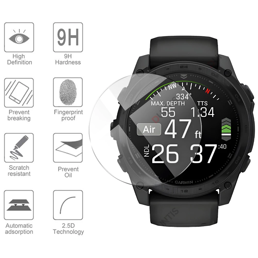 Premium Tempered Glass Screen Protector for Smartwatch - Ultra Durable and Scratch Resistant