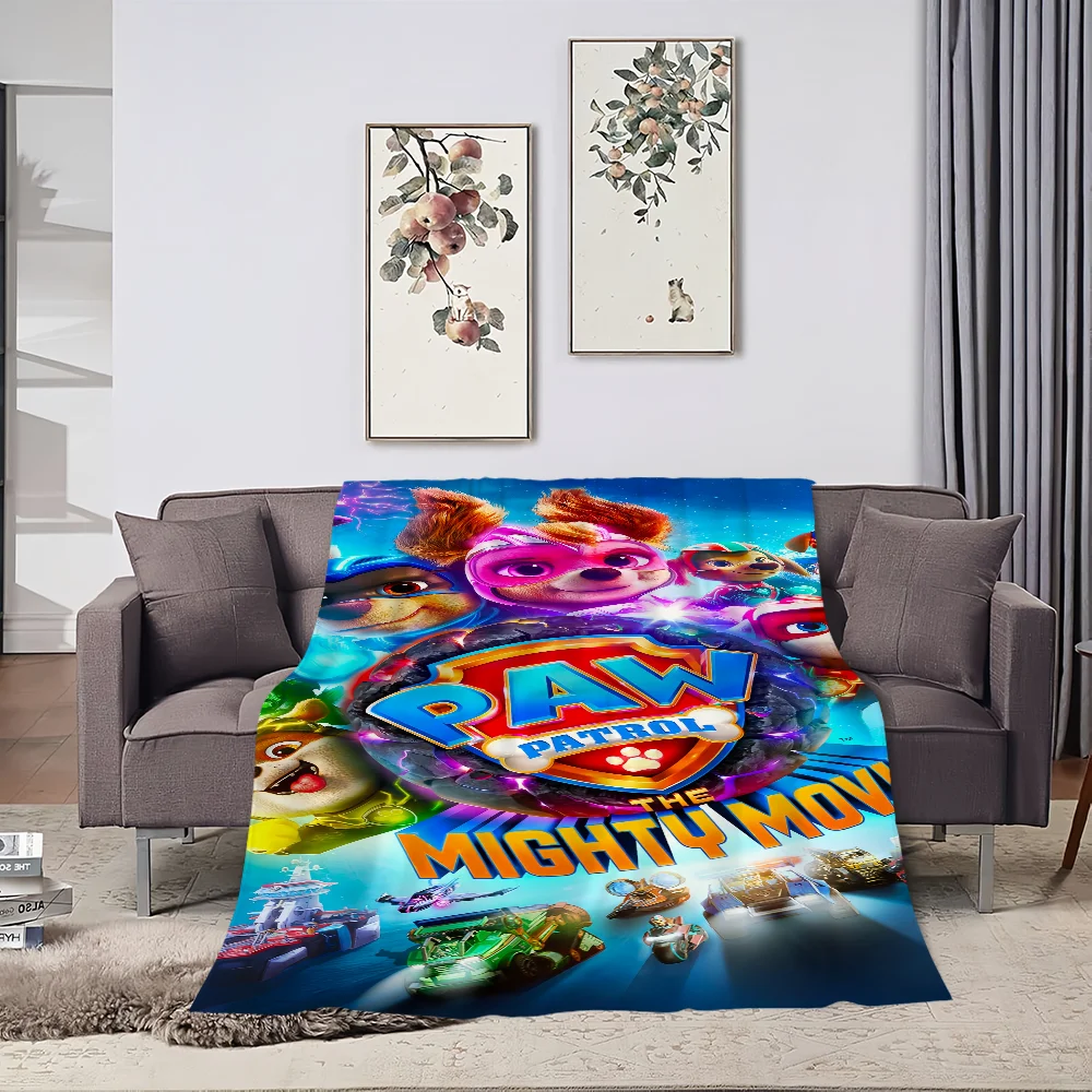 Cartoon Blanket Plush Nap Sofa rug for Living Room Warm Office Bedroom Birthday Home P-Paws Cute-P-Patrols Travel Kid Gifts 4