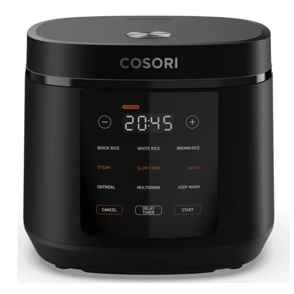 2024 COSORI 5.0-Quart Rice Cooker and Slow Cooker with 9 Cooking Functions, Touch Control, Measuring Cup with Handle